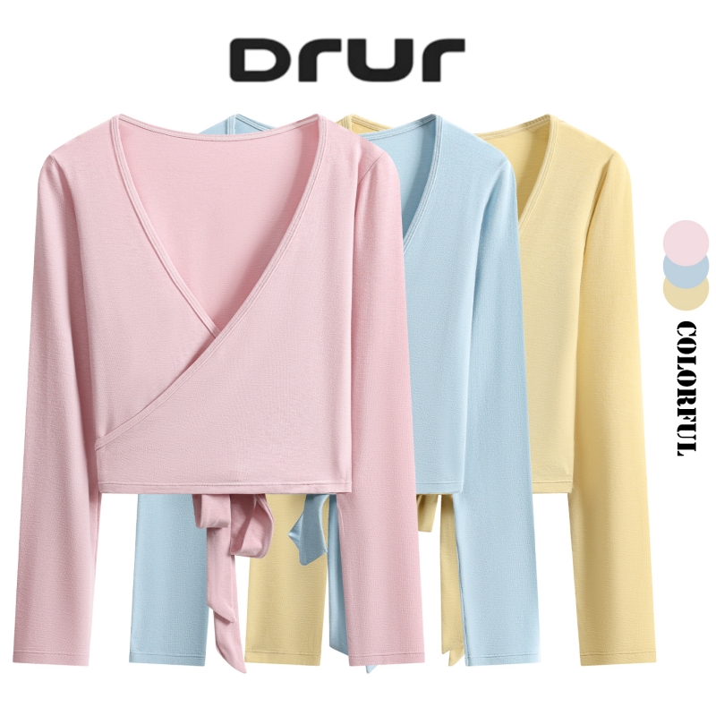 Pilates V Yoga - DRUR Long Sleeve Wrap Yoga Top