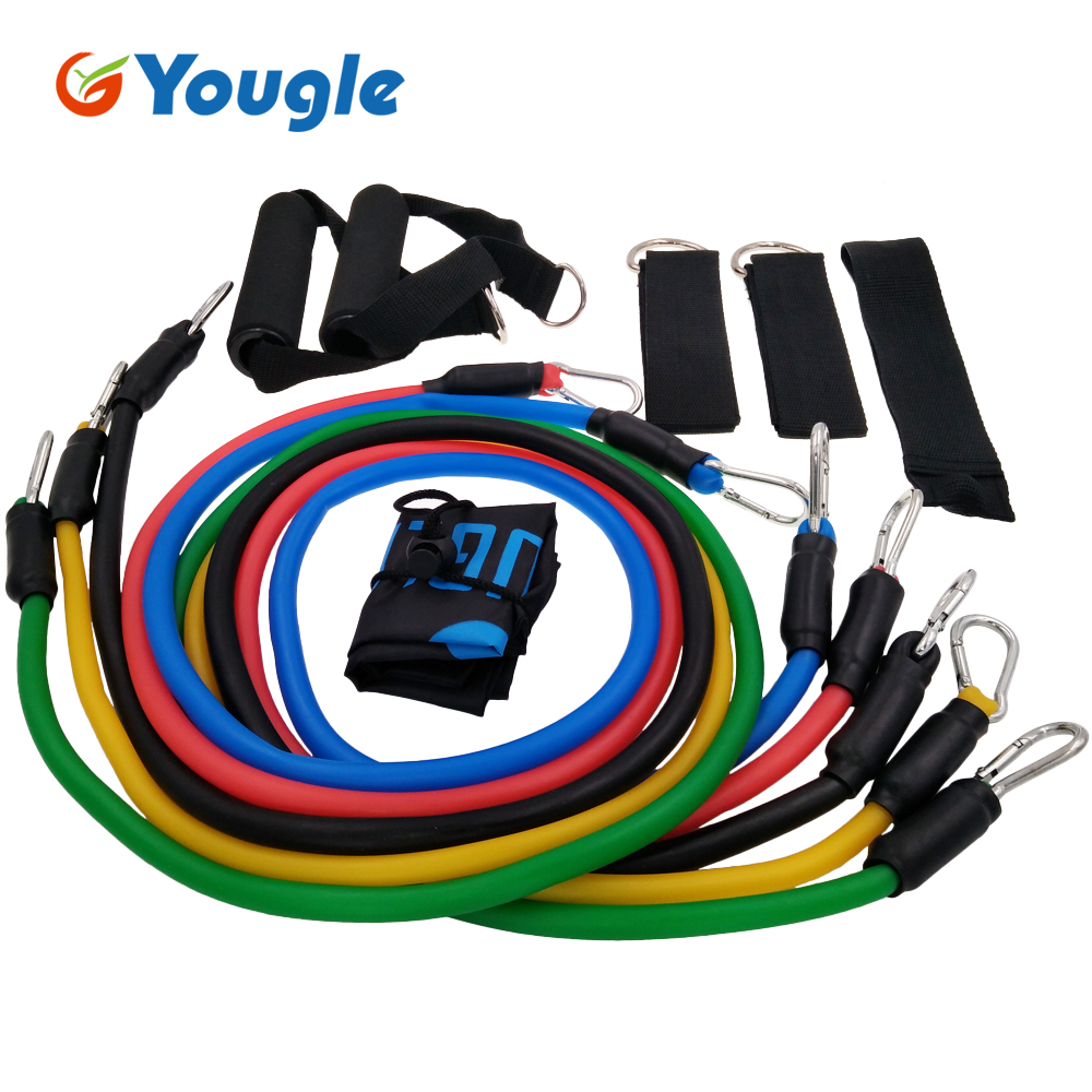 Pilates Yoga Reformer - YOUGLE 11pcs/set Pull Rope Fitness Exercises