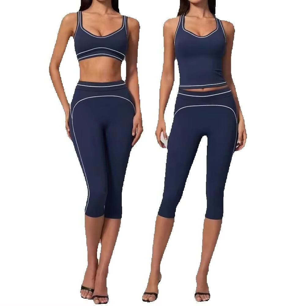 Women Contrast Stitch Racerbac - огляд і ціна Pilates Yoga Classes