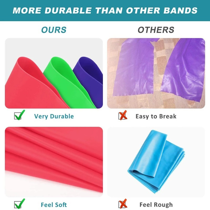 Natural Latex Resistance Bands - огляд і ціна Home Pilates Yoga
