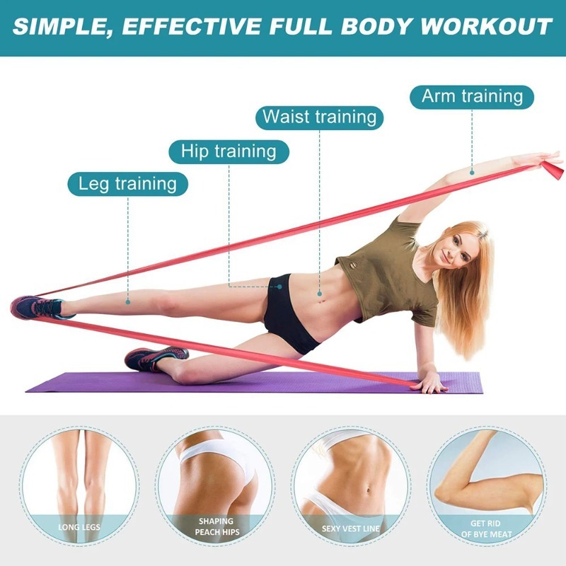 Natural Latex Resistance Bands - огляд і ціна Home Pilates Yoga