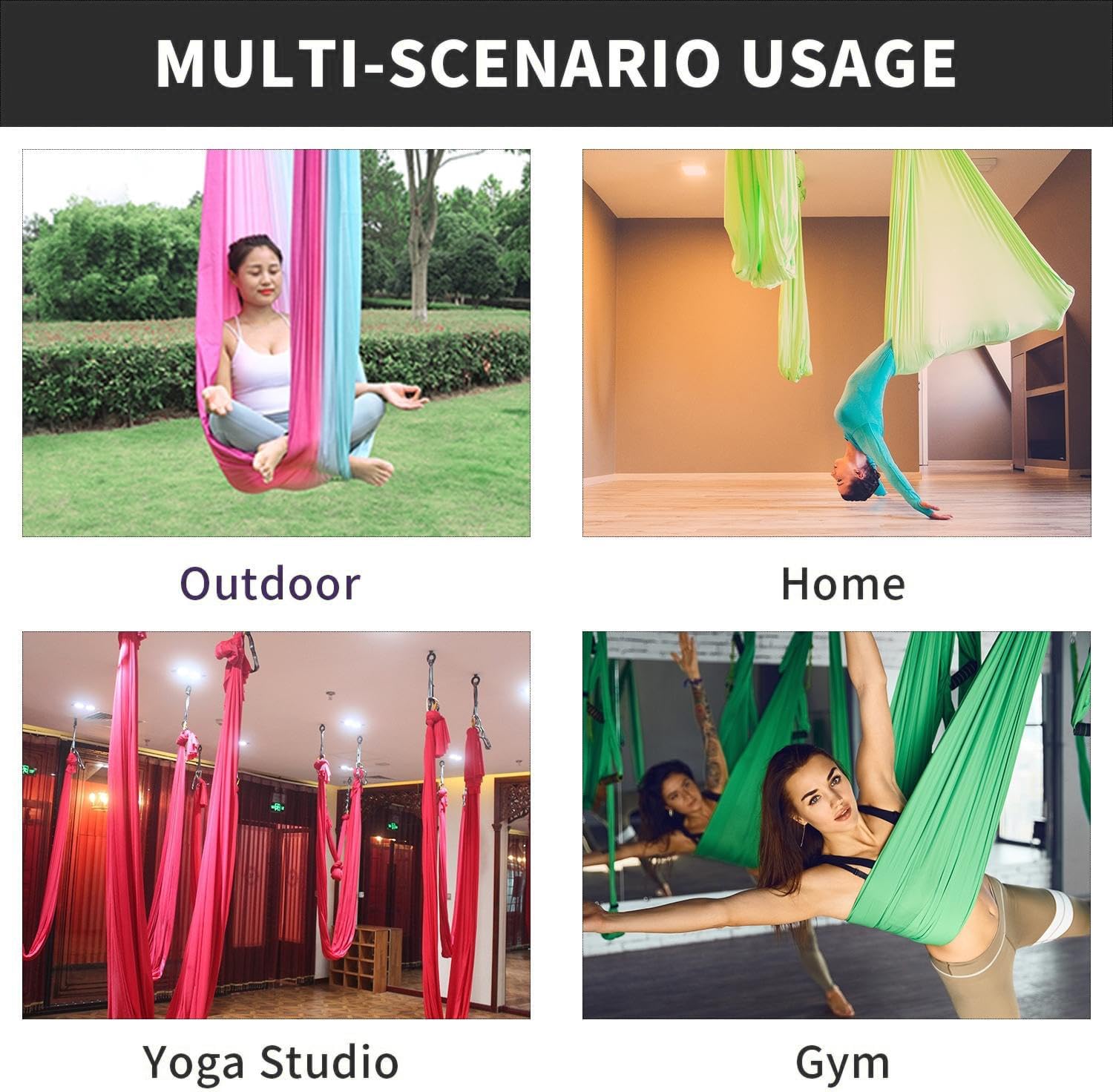 FITNESS 4.37 Yards Aerial Yoga - огляд і ціна Aerial Silk Hammock