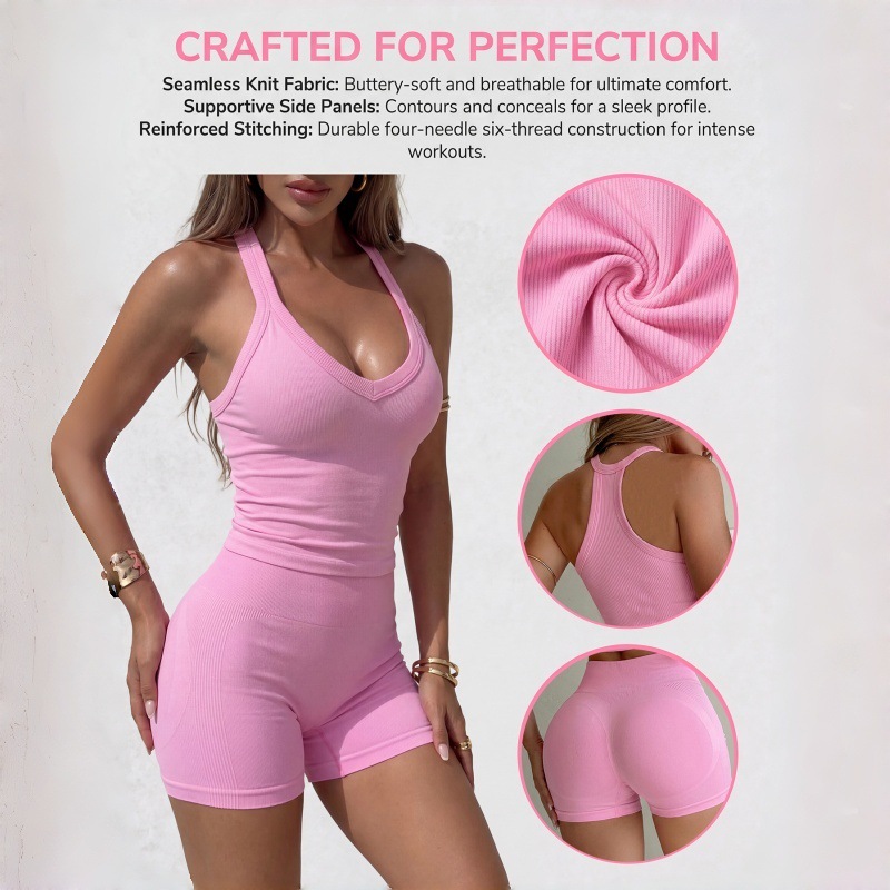 Sexy Cross-Back Yoga Set V-Nec - огляд і ціна Pilates V Yoga