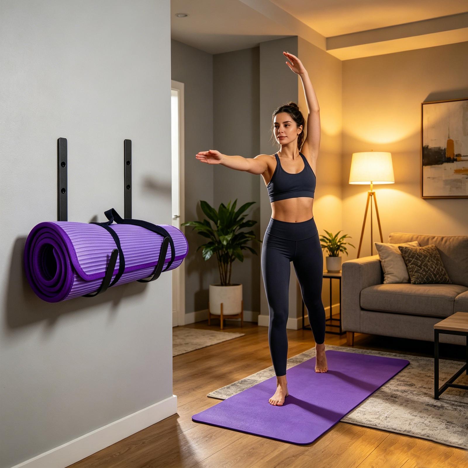 Yoga Mat Wall Mount Foam Rolle - огляд і ціна Pilates Yoga Garage