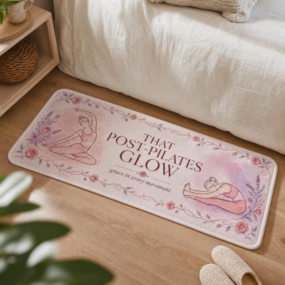 Soft Flannel Floral Yoga Figur - огляд і ціна Pilates Yoga Garage